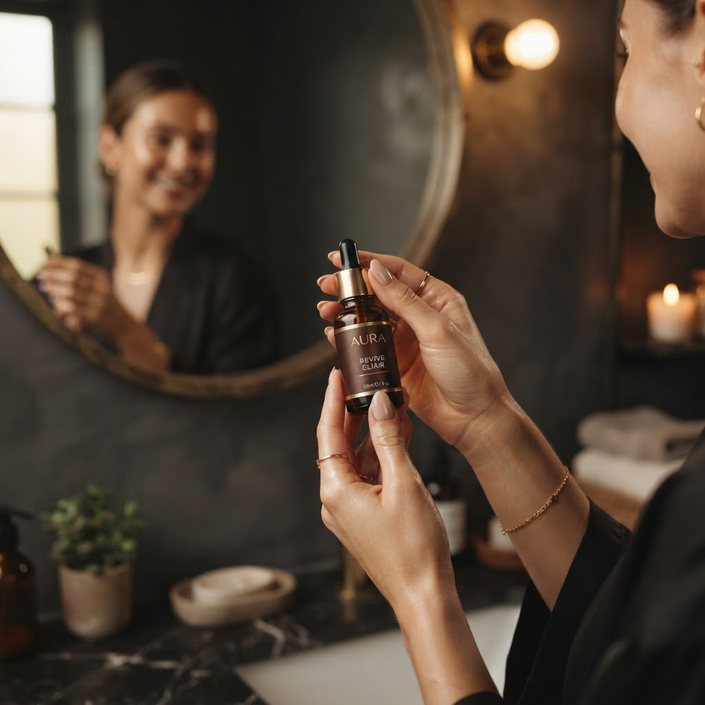 Skincare product UGC advertisement